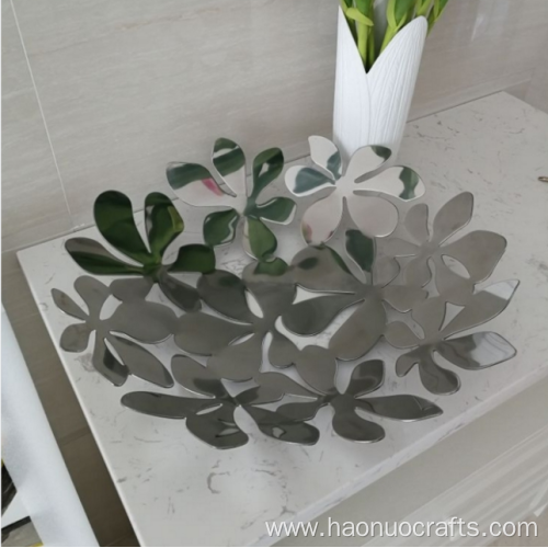 Leaf - shaped iron net basket Fruit bowl